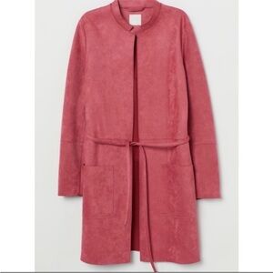 H&M Faux Suede pink jacket